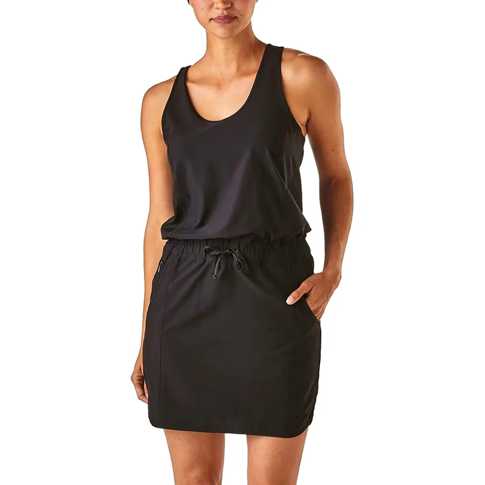 Patagonia Black Mini Dress - Athletic Tank Style - Picture 1 of 3